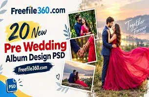 Pre Wedding Album Design PSD