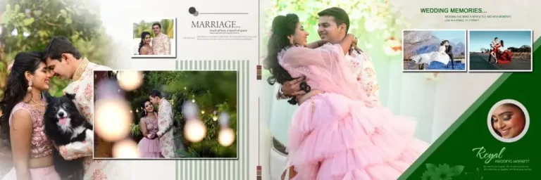 Wedding Album Design PSD Free Download 12X36