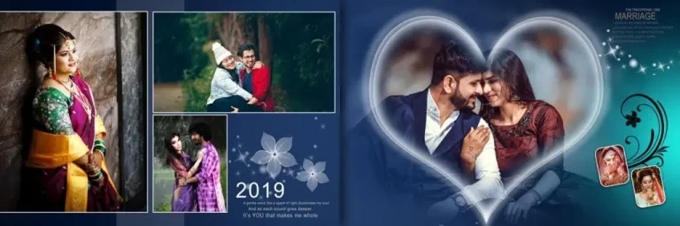 Wedding Album Design PSD Free Download 12X36