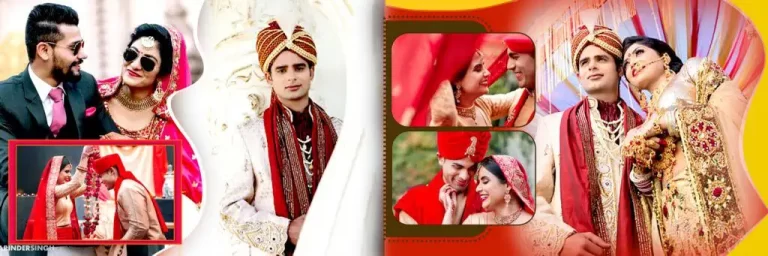 Wedding Album Design PSD Free Download 12X36