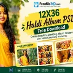 12X36 Haldi Album PSD