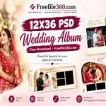 12X36 PSD Wedding Album