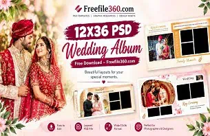 12X36 PSD Wedding Album
