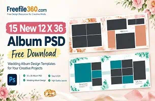 12 X 36 Album PSD
