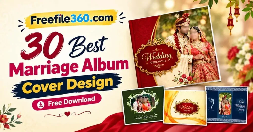Marriage Album Cover Design
