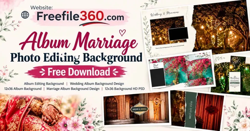 Album Marriage Photo Editing Background