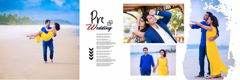 Pre Wedding Album Design PSD Free Download 12X36 Zip