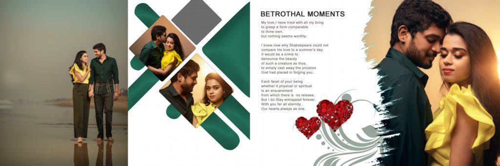 Pre Wedding Album Design PSD Free Download 12X36 Zip